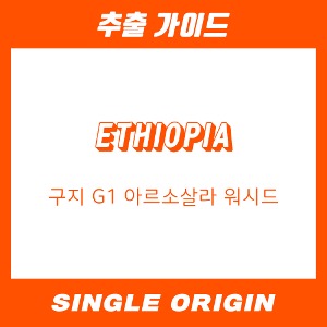 [싱글 오리진] 에티오피아 구지 G1 아르소살라 워시드